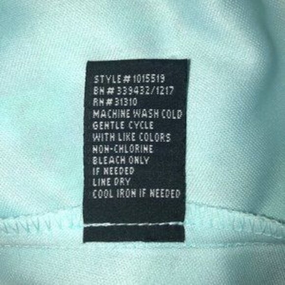 A.Byer scalloped Mint Green and Pink floral edge tank top Junior Large - Picture 8 of 8